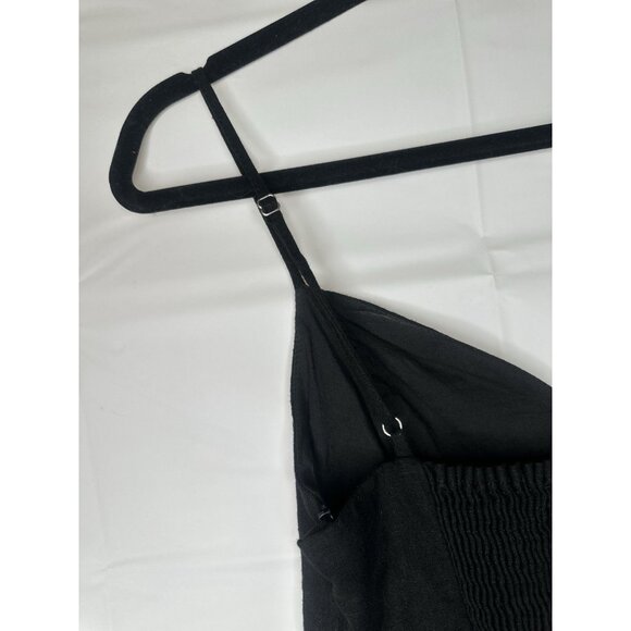 Zara Black Sweetheart Neckline Crop Top Tank Womens Large Adjustable - Picture 9 of 12